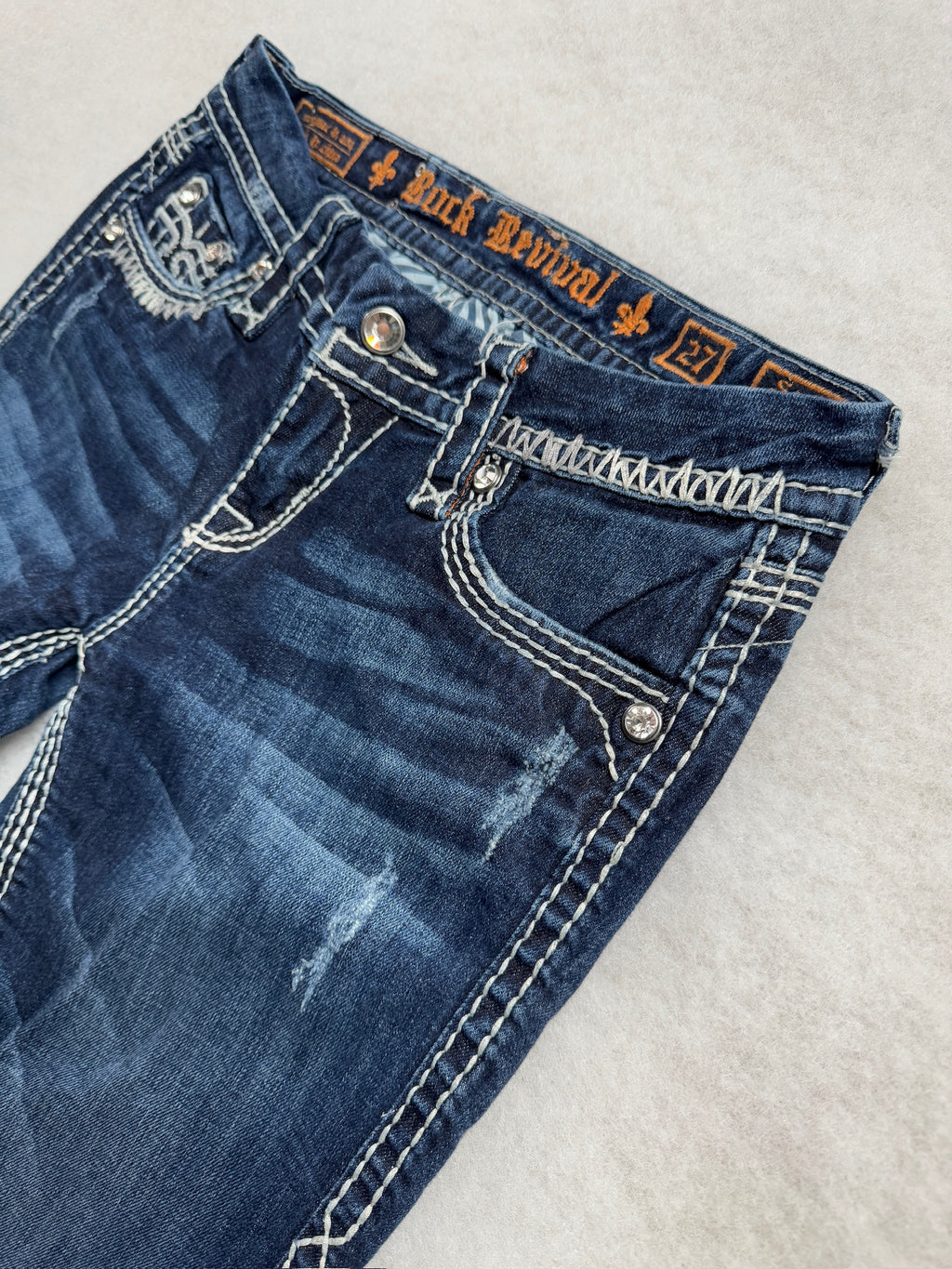Rock Revival Boot Cut Low Waist Jeans 27
