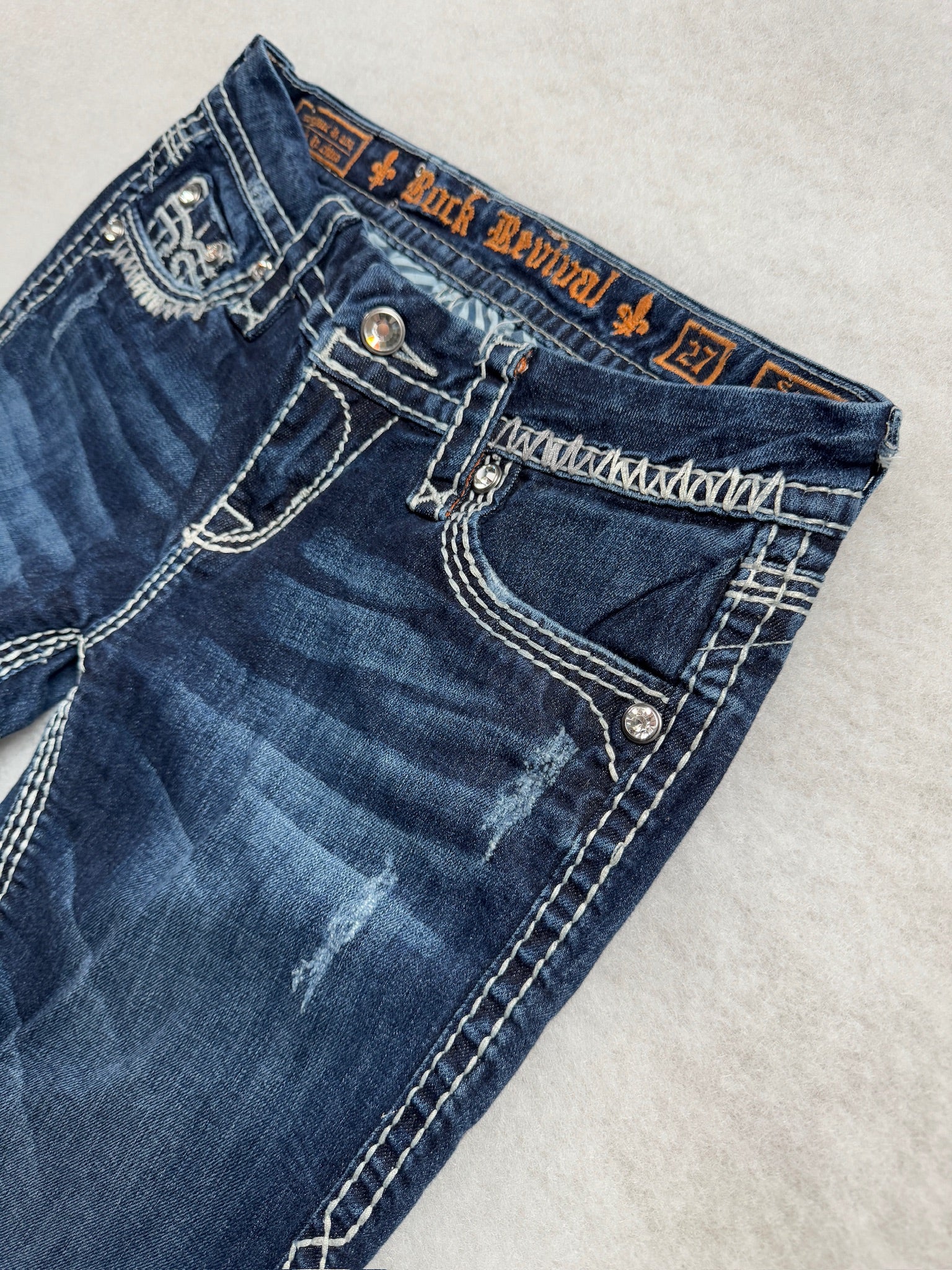 Rock Revival Boot Cut Low Waist Jeans 27