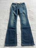 Boot Cut Low Waist Jeans Blau, Foto 1 von 4