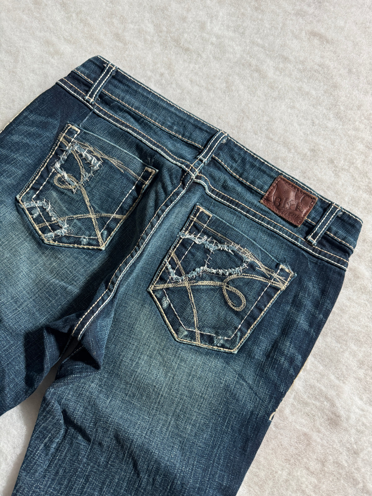 Boot Cut Low Waist Jeans Blau, Foto 3 von 4