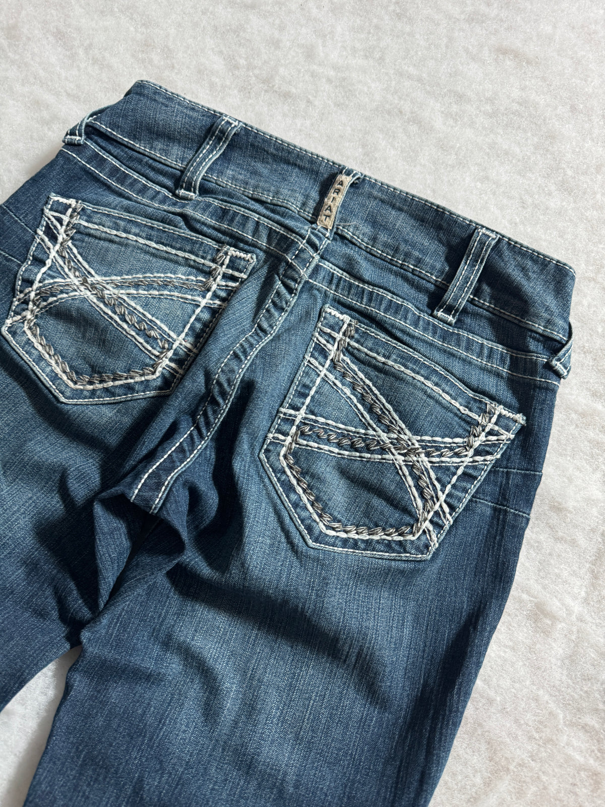 Boot Cut Low Waist Jeans Blau, Foto 3 von 4