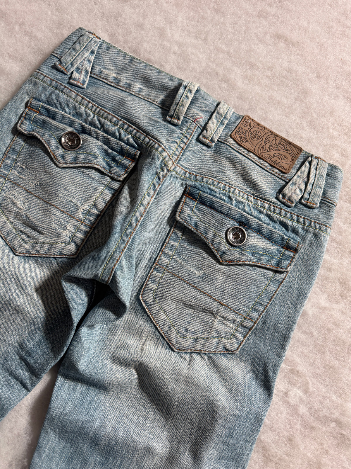 Boot Cut Low Waist Jeans Blau, Foto 3 von 4
