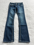 Boot Cut Low Waist Jeans Blau, Foto 1 von 4
