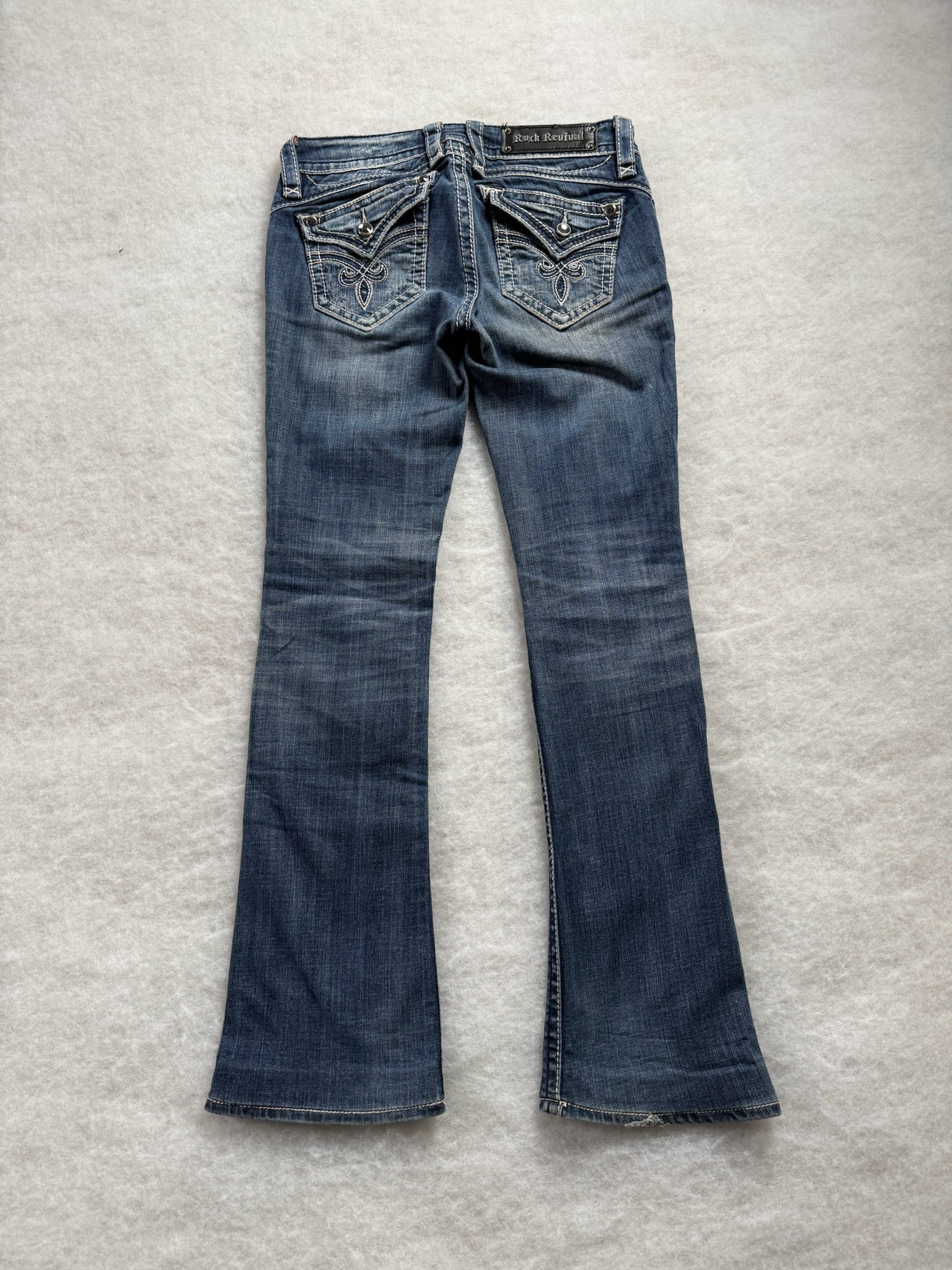 Rock Revival Boot Cut Low Waist Jeans 26