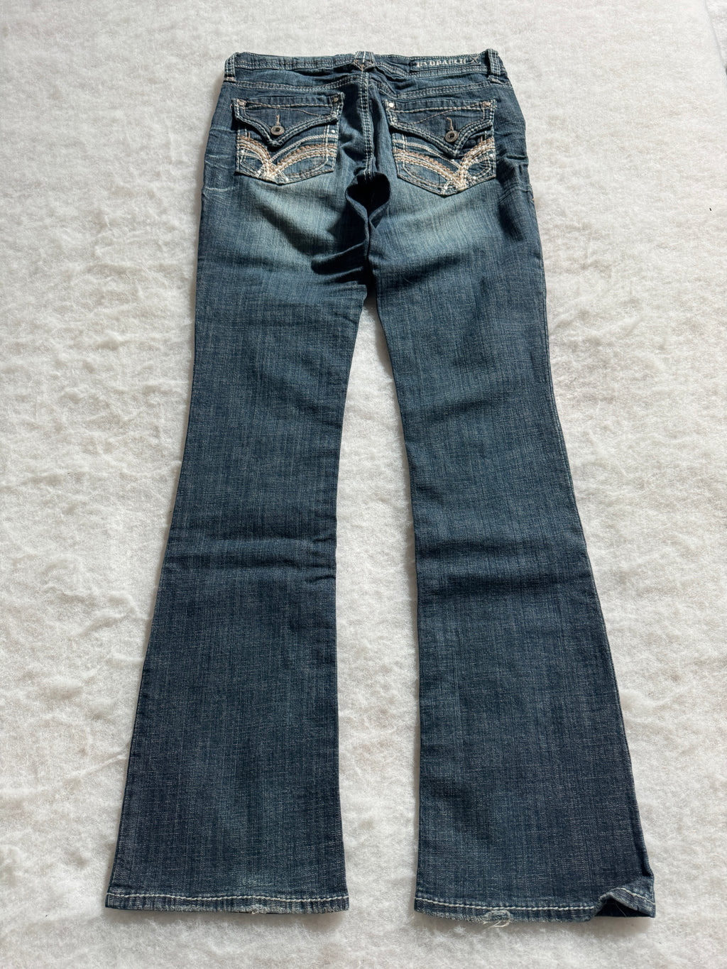 Boot Cut Low Waist Jeans Blau, Foto 2 von 4