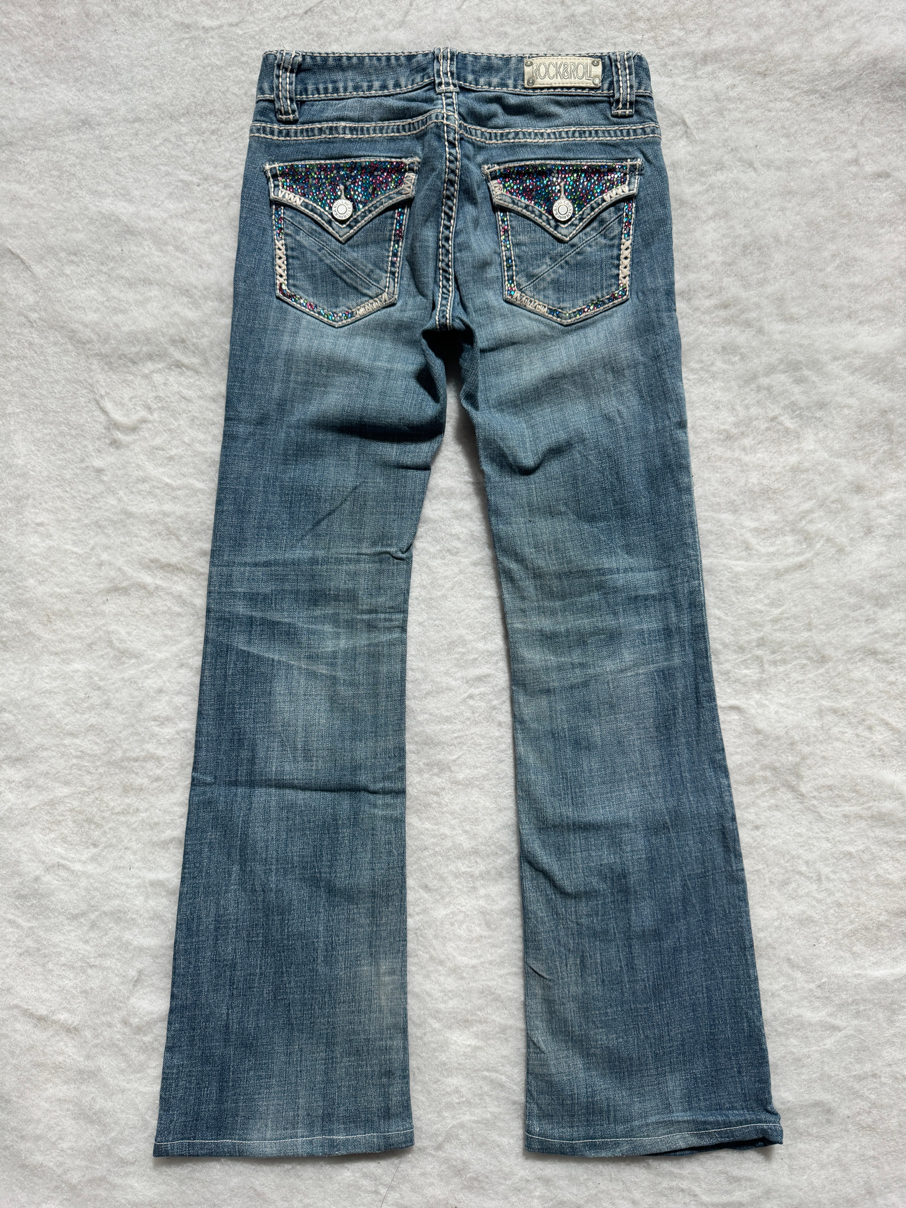Rock & Roll Boot Cut Low Waist Jeans