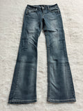 Boot Cut Low Waist Jeans Blau, Foto 1 von 4