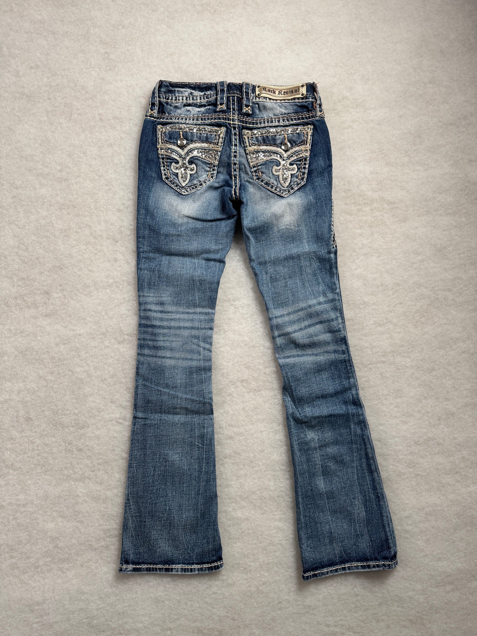 Rock Revival Boot Cut Low Waist Jeans 24