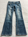 Boot Cut Low Waist Jeans Blau, Foto 1 von 4