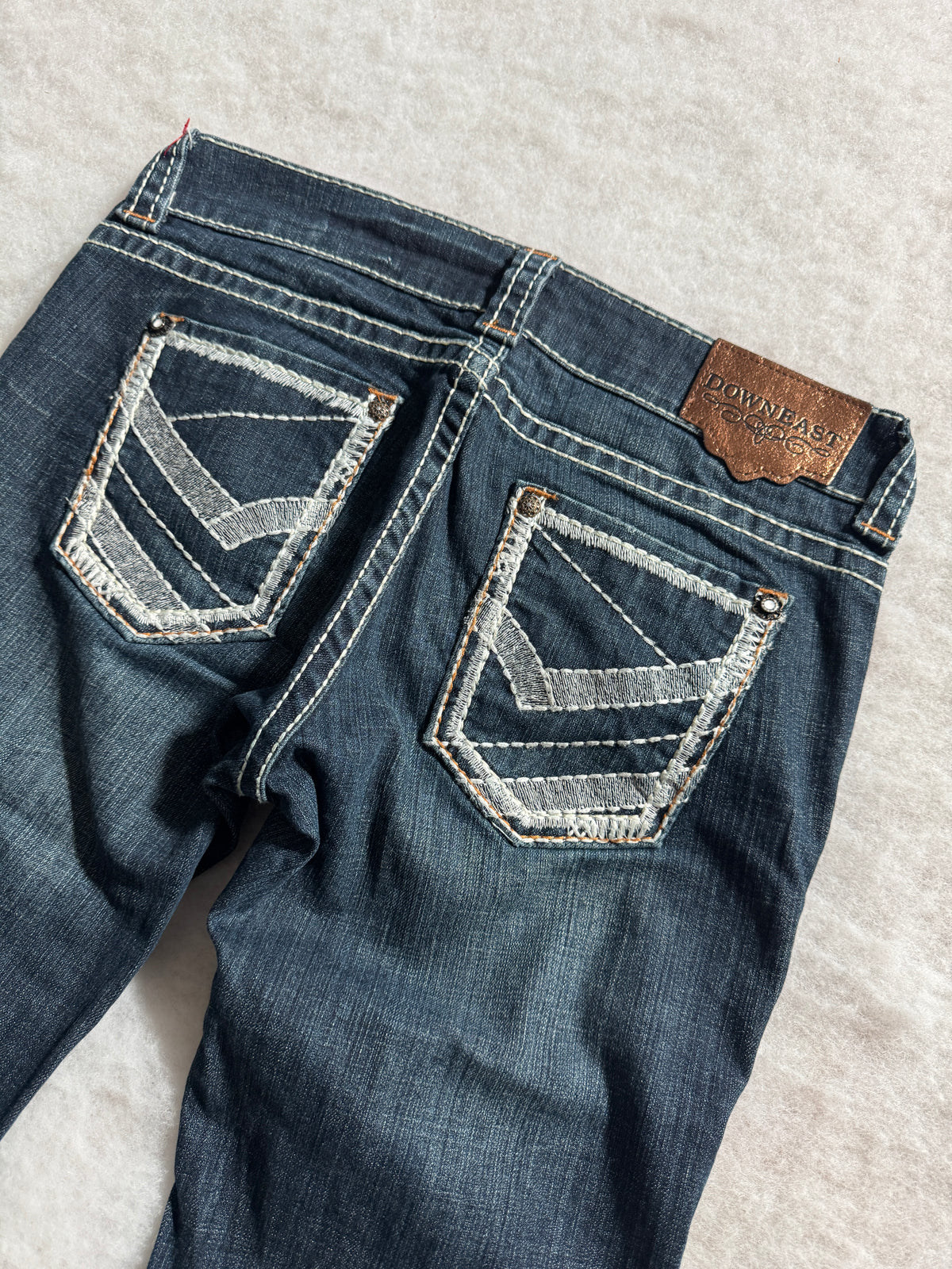 Boot Cut Low Waist Jeans Blau, Foto 3 von 4