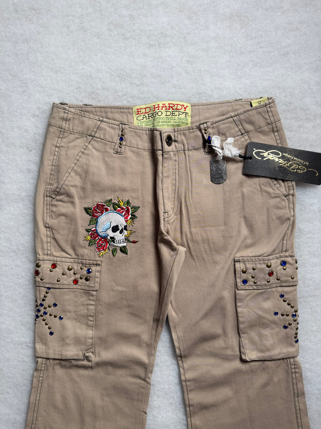 Ed Hardy Boot Cut Cargo Pants 30