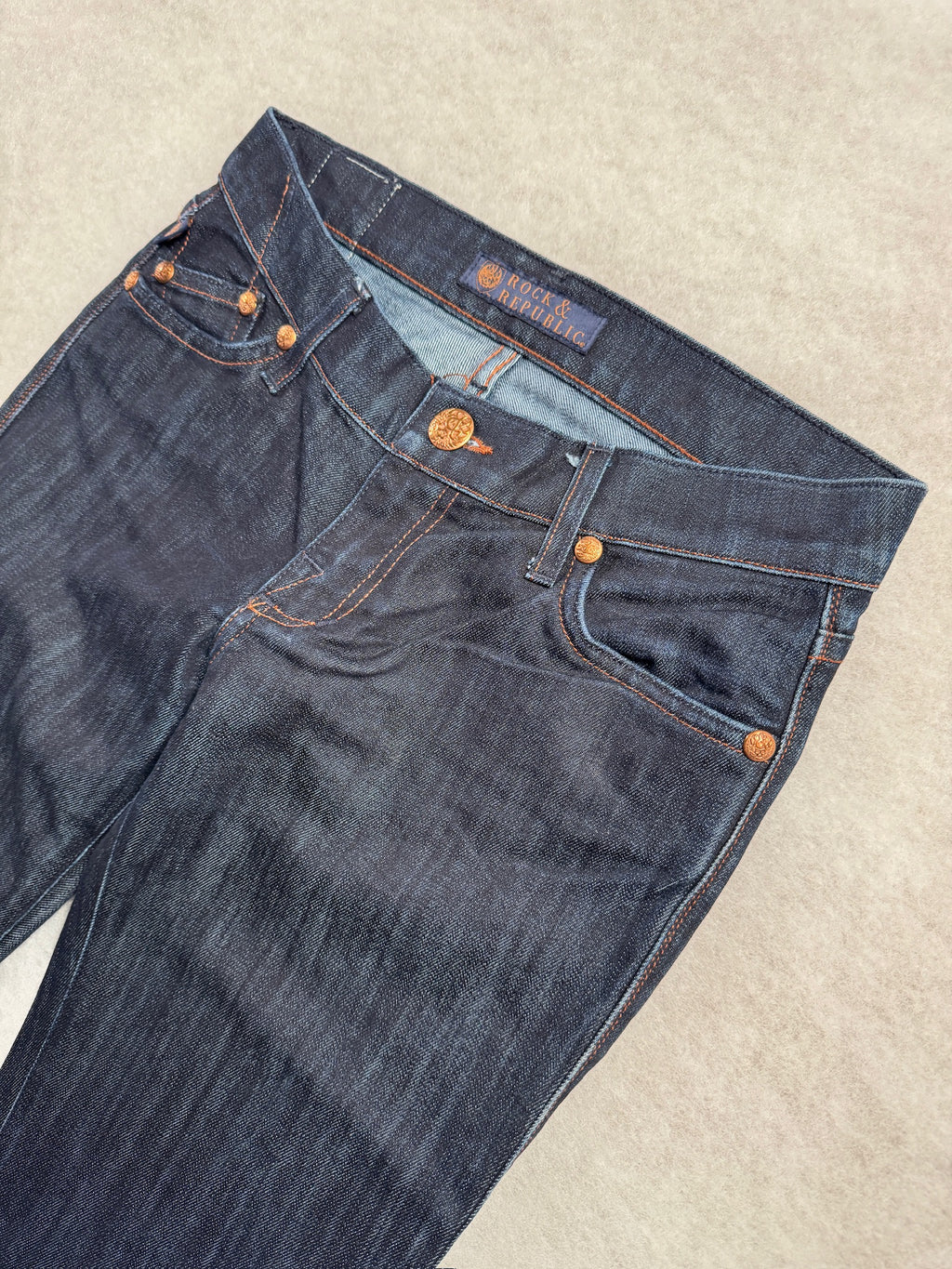 Rock & Republic Boot Cut Low Waist Jeans 25
