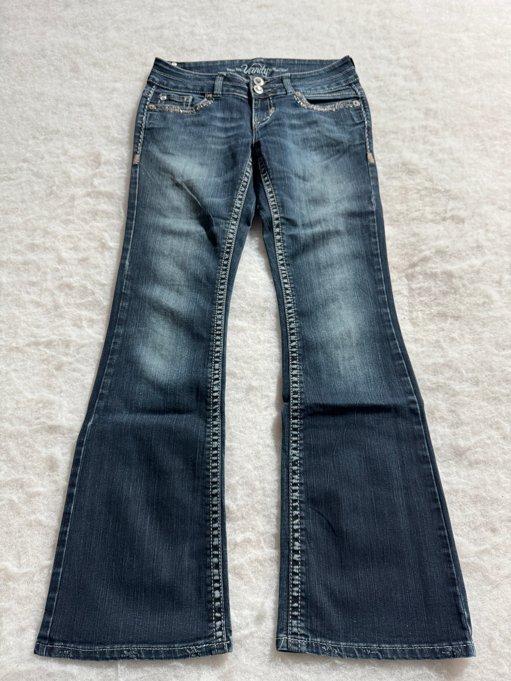 Boot Cut Low Waist Jeans Blau, Foto 1 von 4
