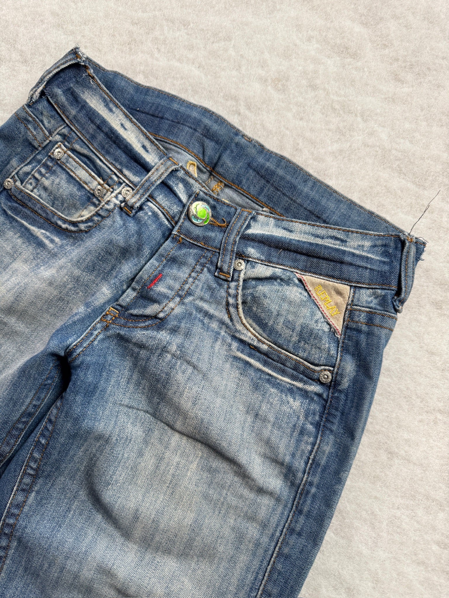 Replay Boot Cut Low Waist Jeans