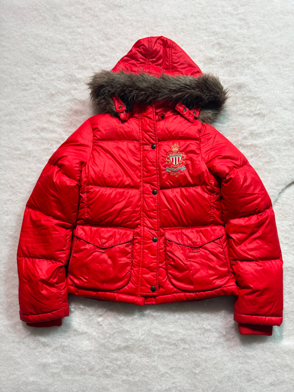 Ralph Lauren Polo Jeans Company Lauren Daunenjacke Rot, Foto 1 von 4