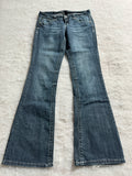 Boot Cut Low Waist Jeans Blau, Foto 1 von 4