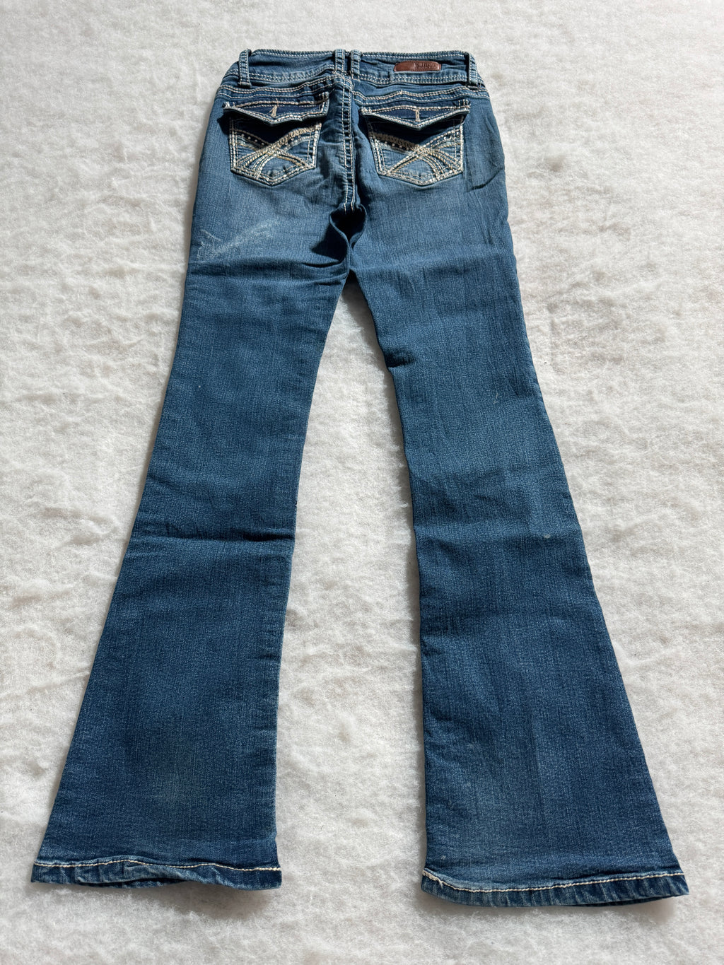 Boot Cut Low Waist Jeans Blau, Foto 3 von 4