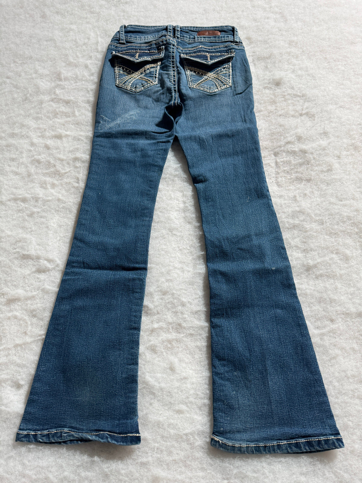 Boot Cut Low Waist Jeans Blau, Foto 3 von 4