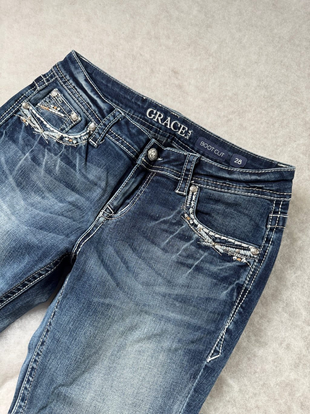 Grace Boot Cut Low Waist Jeans