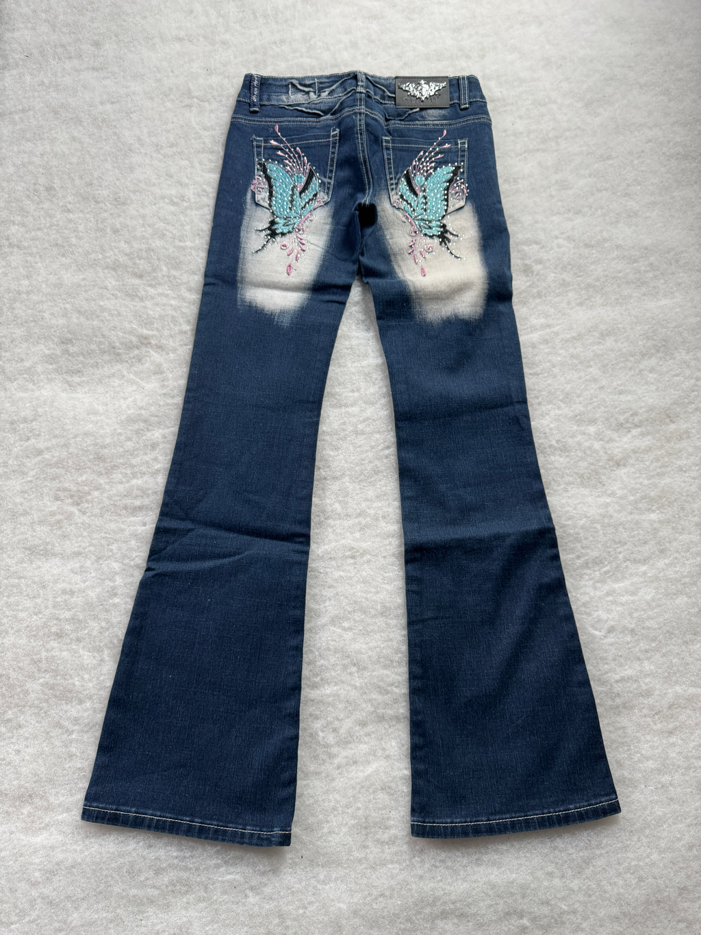 Crazy Age Boot Cut Low Waist Jeans 28