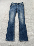 Miss Me Boot Cut Low Waist Jeans 26