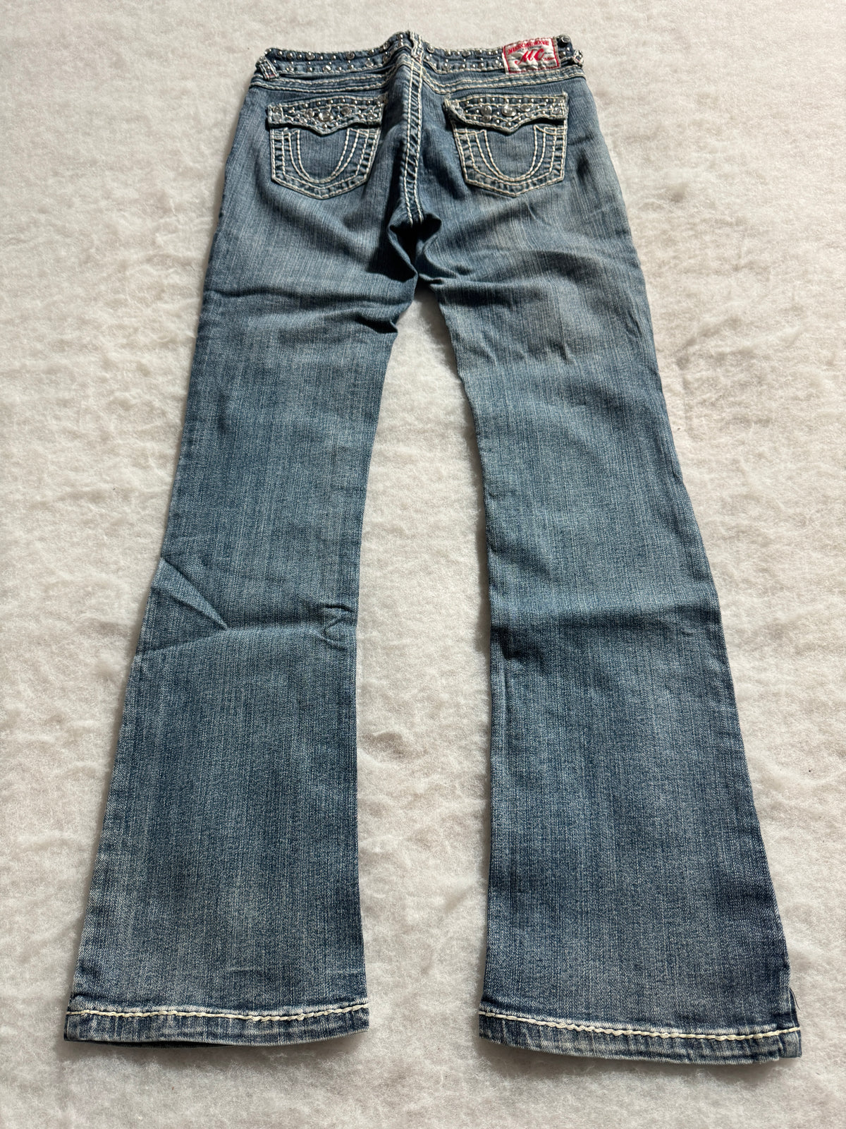 Boot Cut Low Waist Jeans Blau, Foto 2 von 4