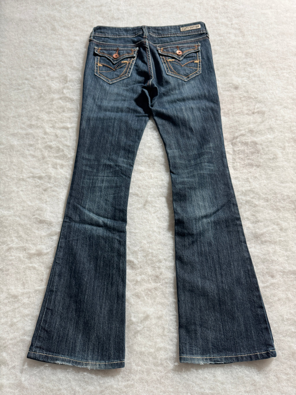 Boot Cut Low Waist Jeans Blau, Foto 2 von 4