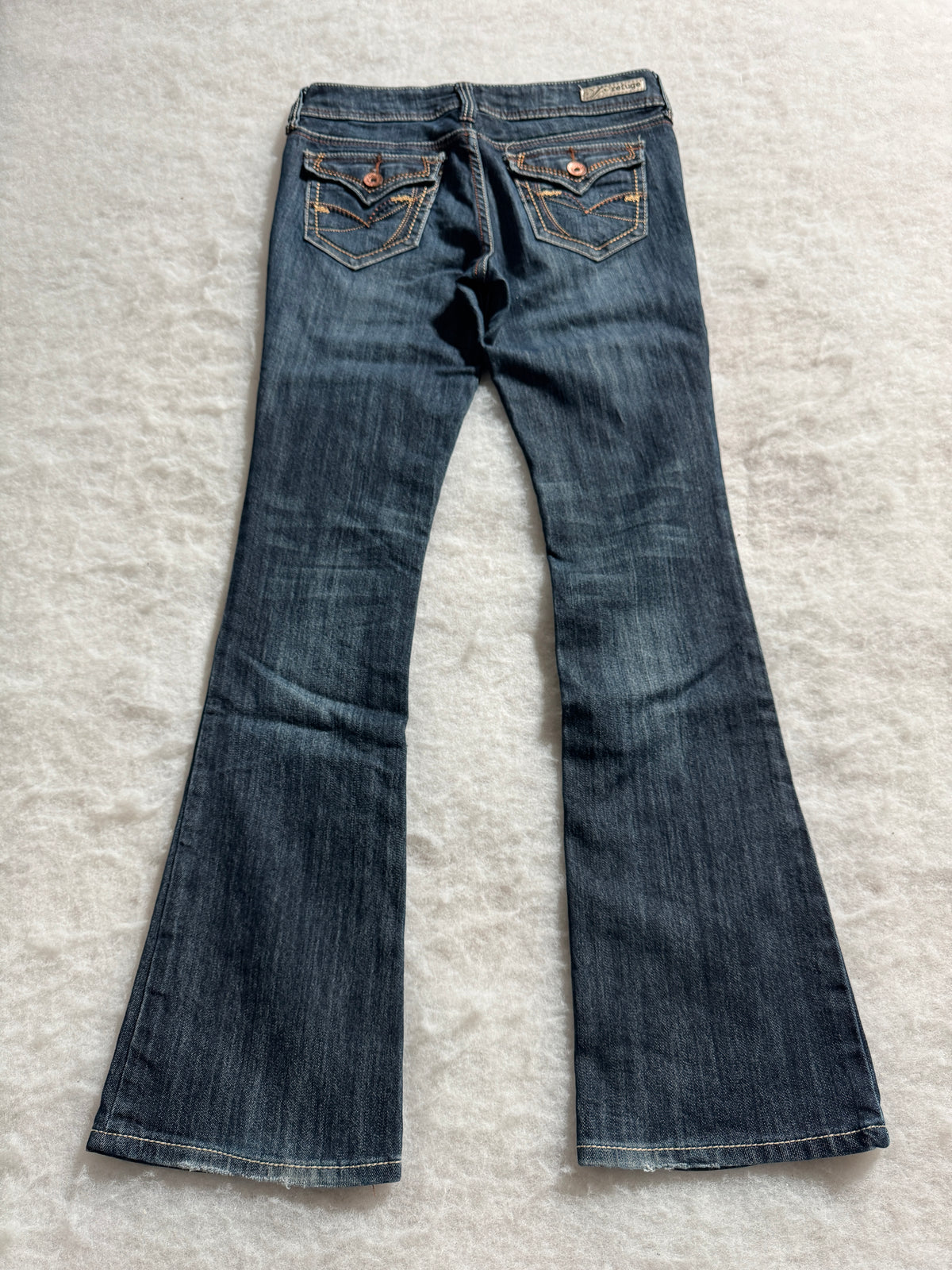 Boot Cut Low Waist Jeans Blau, Foto 2 von 4