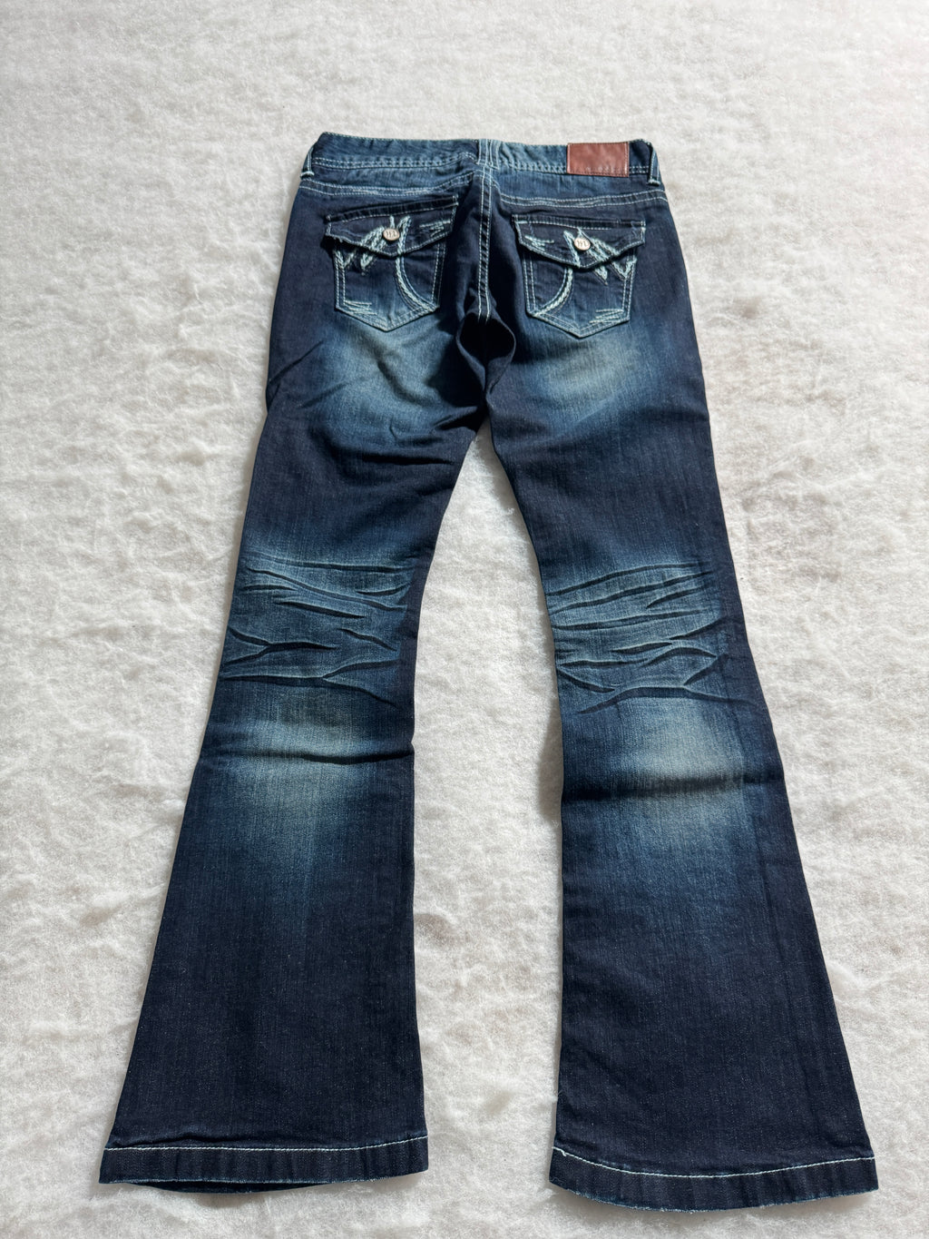 Boot Cut Low Waist Jeans Blau, Foto 2 von 4