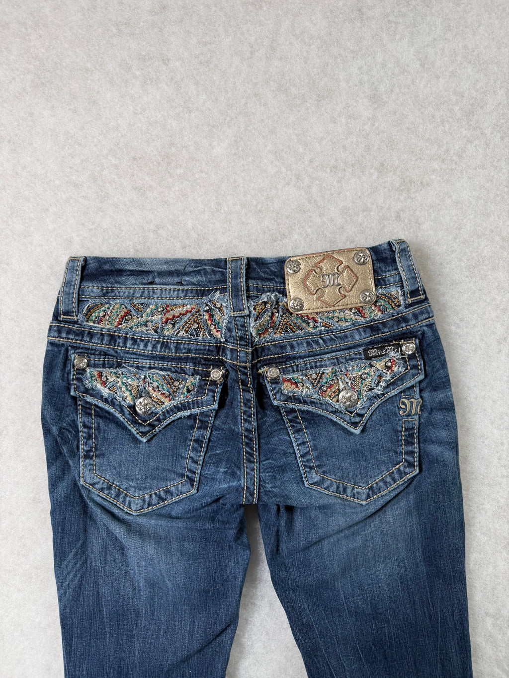Miss Me Boot Cut Low Waist Jeans 25