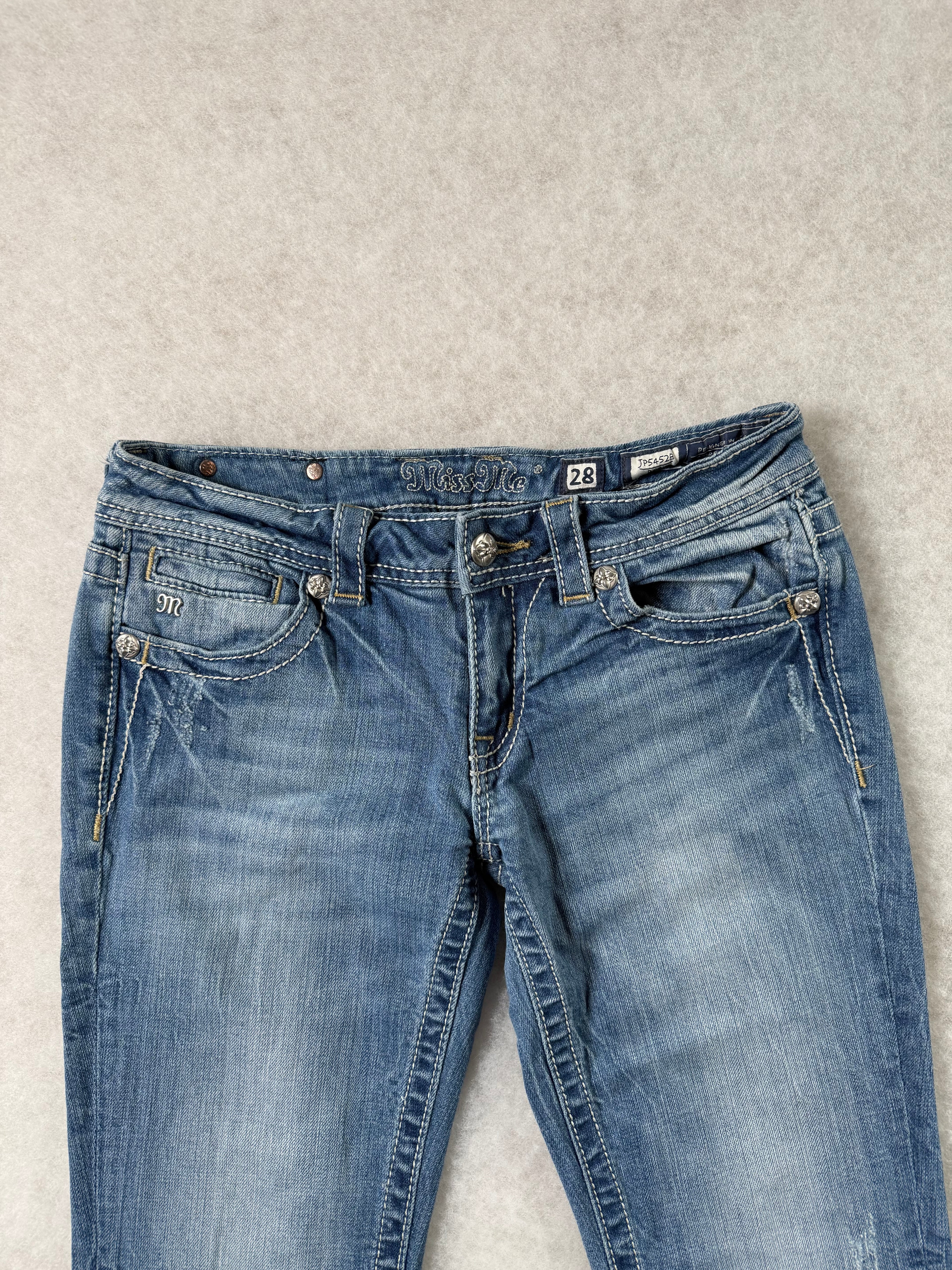 Miss Me Boot Cut Low Waist Jeans 28