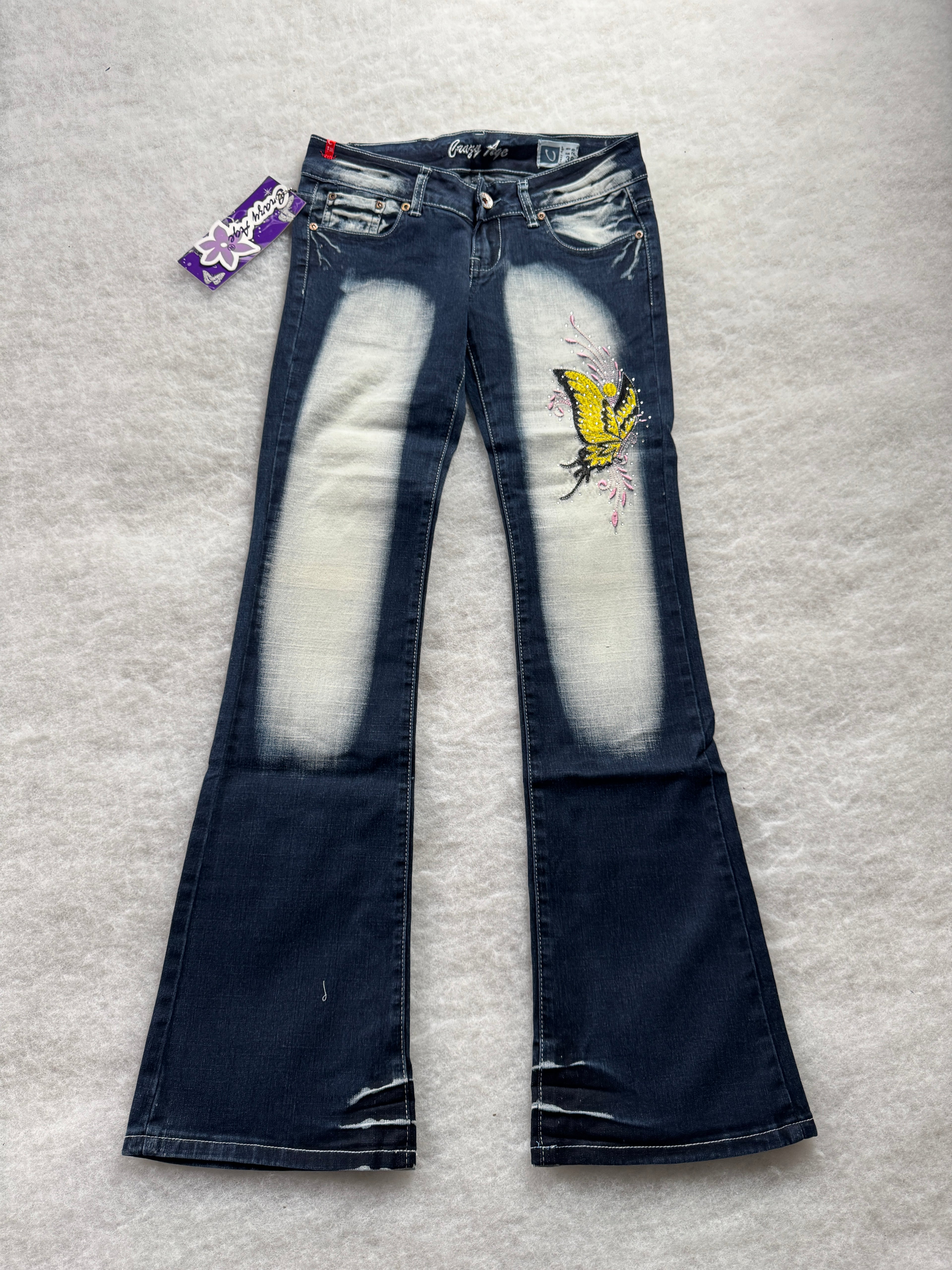 Crazy Age Boot Cut Low Waist Jeans 28