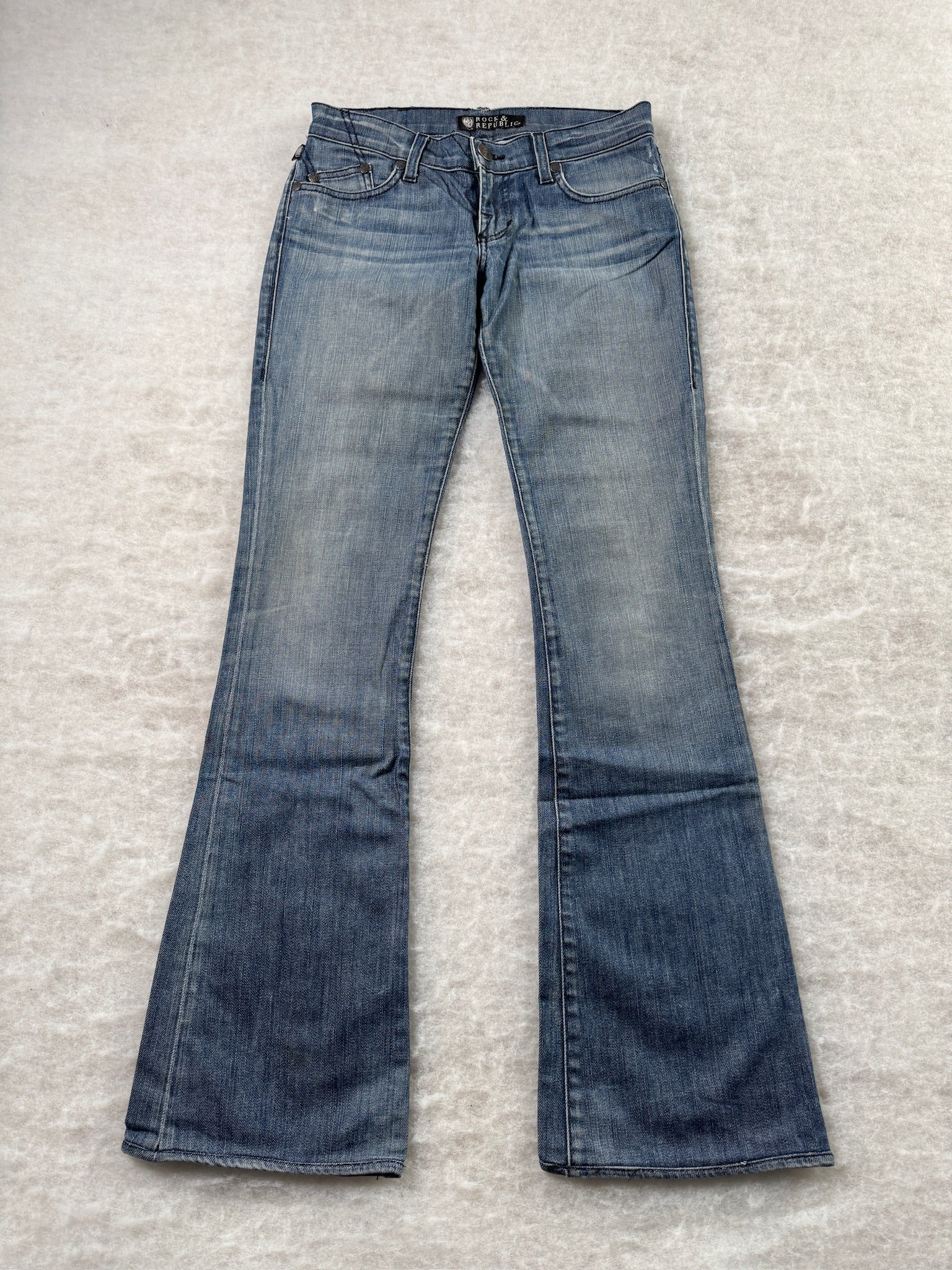 Rock & Republic Boot Cut Low Waist Jeans 25