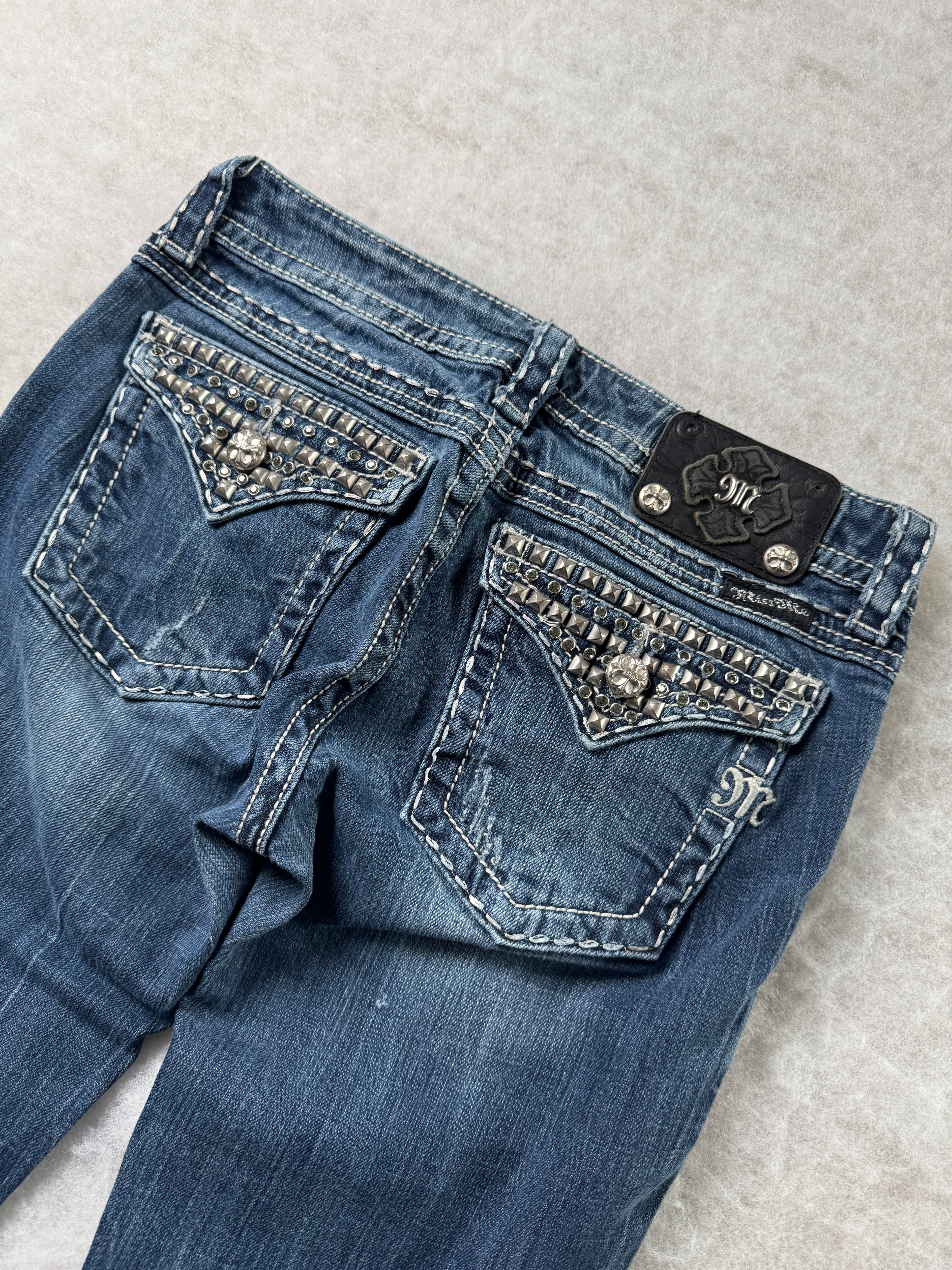 Miss Me Boot Cut Low Waist Jeans 28