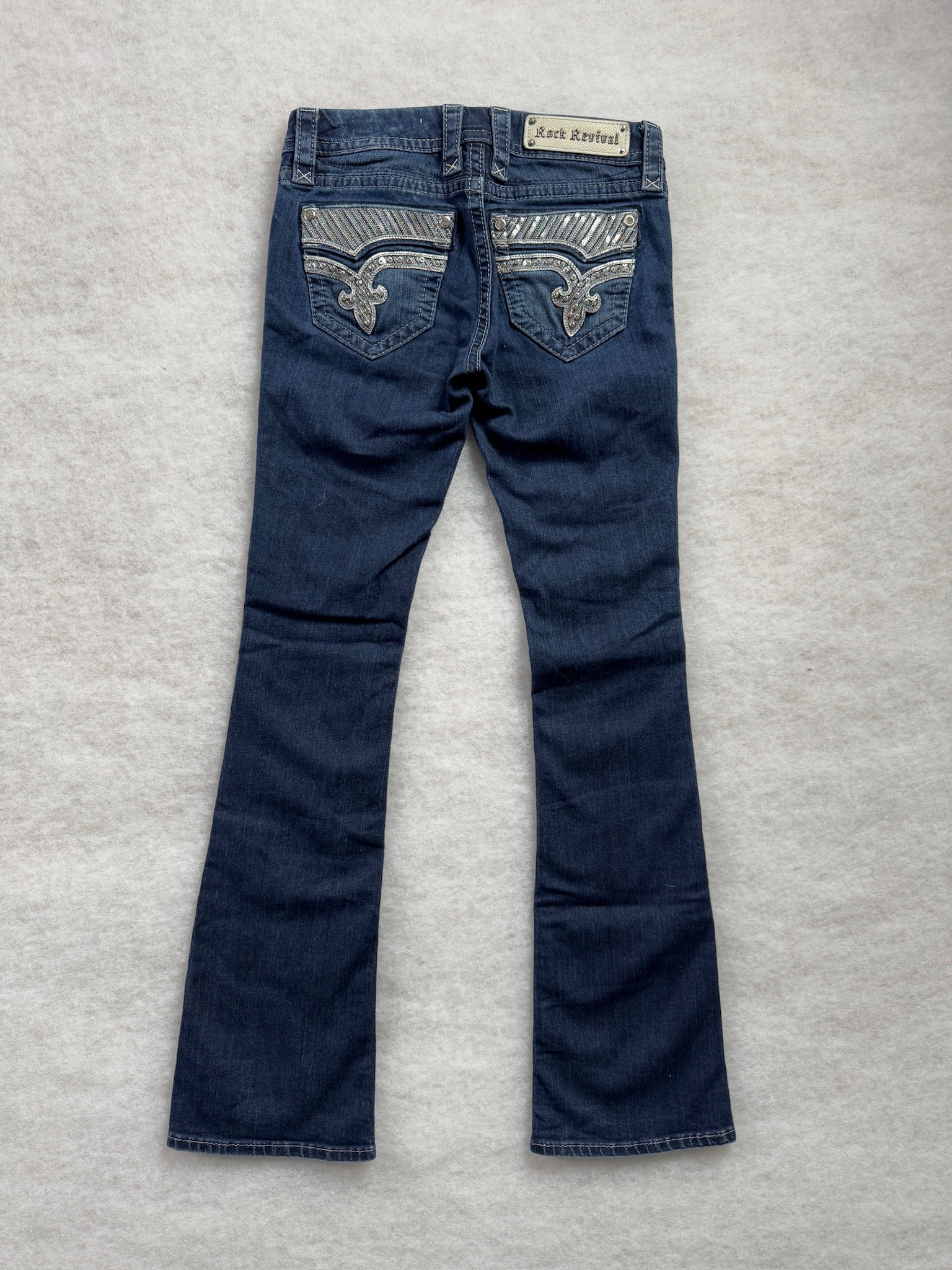 Rock Revival Boot Cut Low Waist Jeans 26
