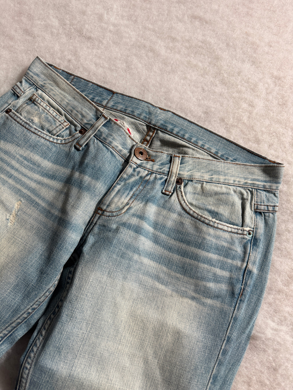 Boot Cut Low Waist Jeans Blau, Foto 4 von 4