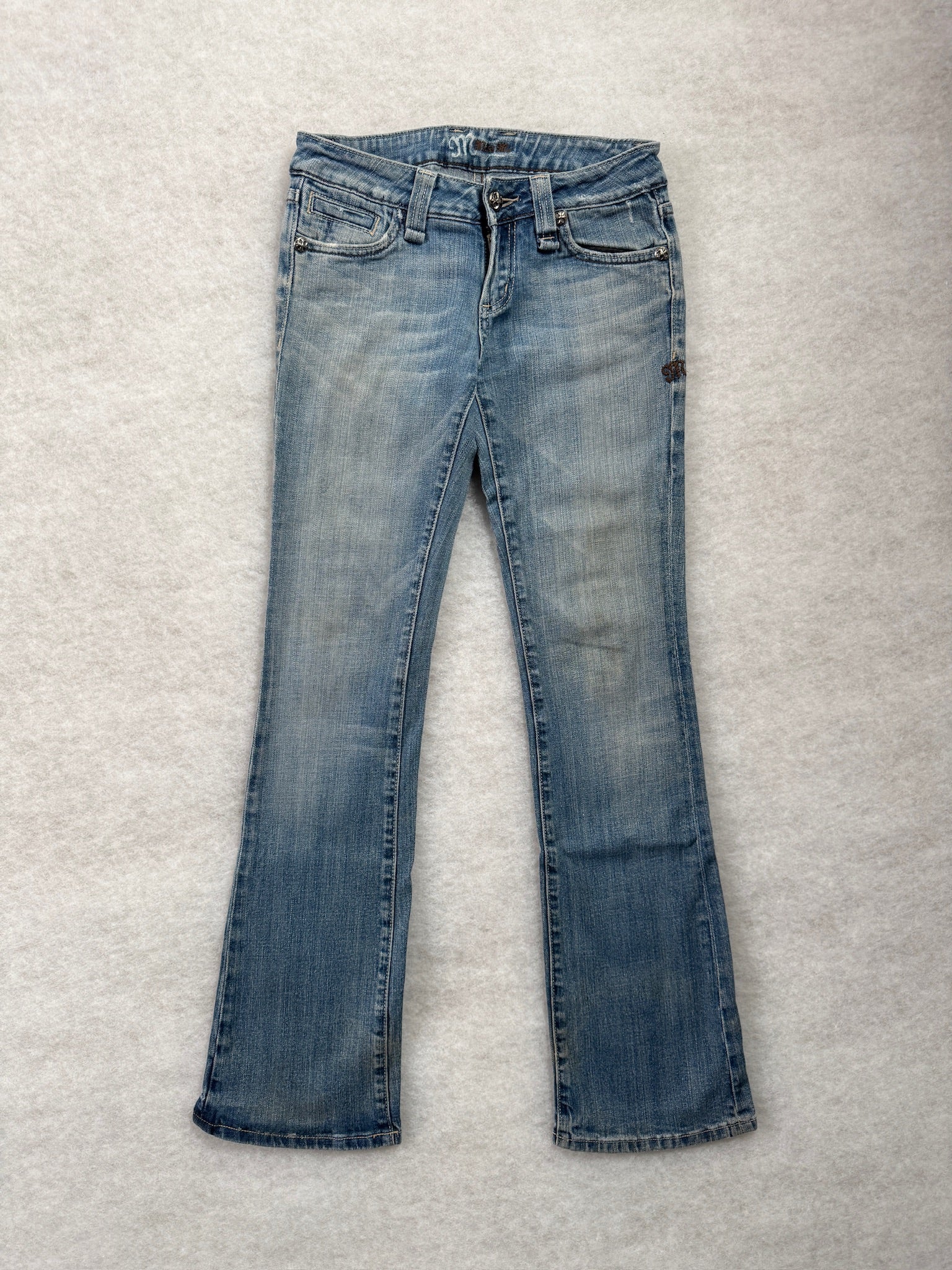 Miss Me Boot Cut Low Waist Jeans 27