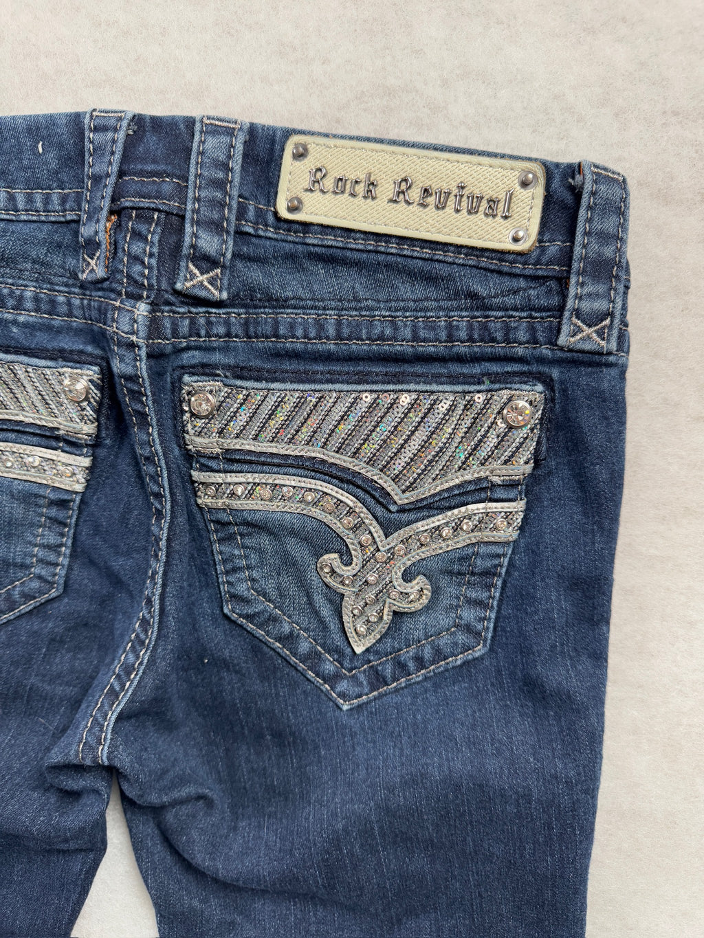 Rock Revival Boot Cut Low Waist Jeans 26