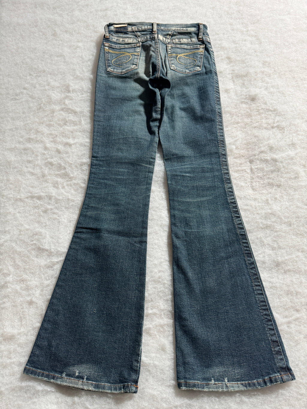 Boot Cut Low Waist Jeans Blau, Foto 2 von 4