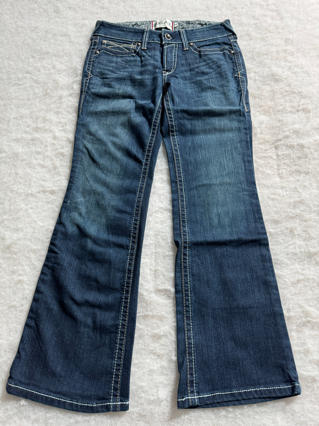 Boot Cut Low Waist Jeans Blau, Foto 1 von 4
