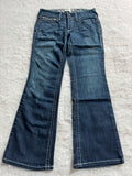 Boot Cut Low Waist Jeans Blau, Foto 1 von 4
