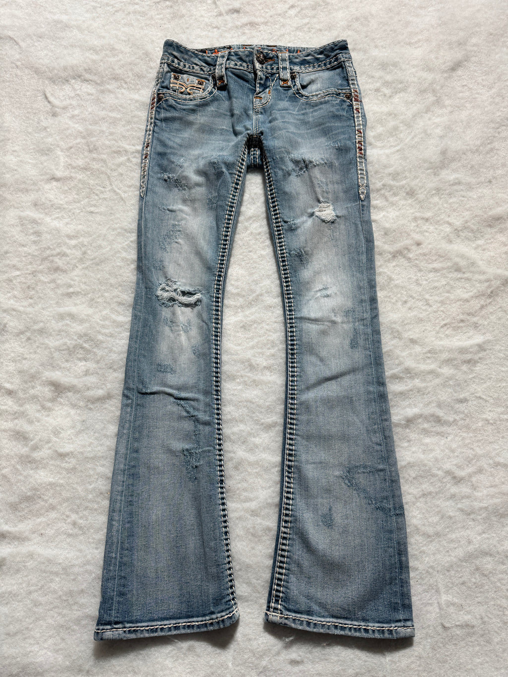 Rock Revival Boot Cut Low Waist Jeans 24