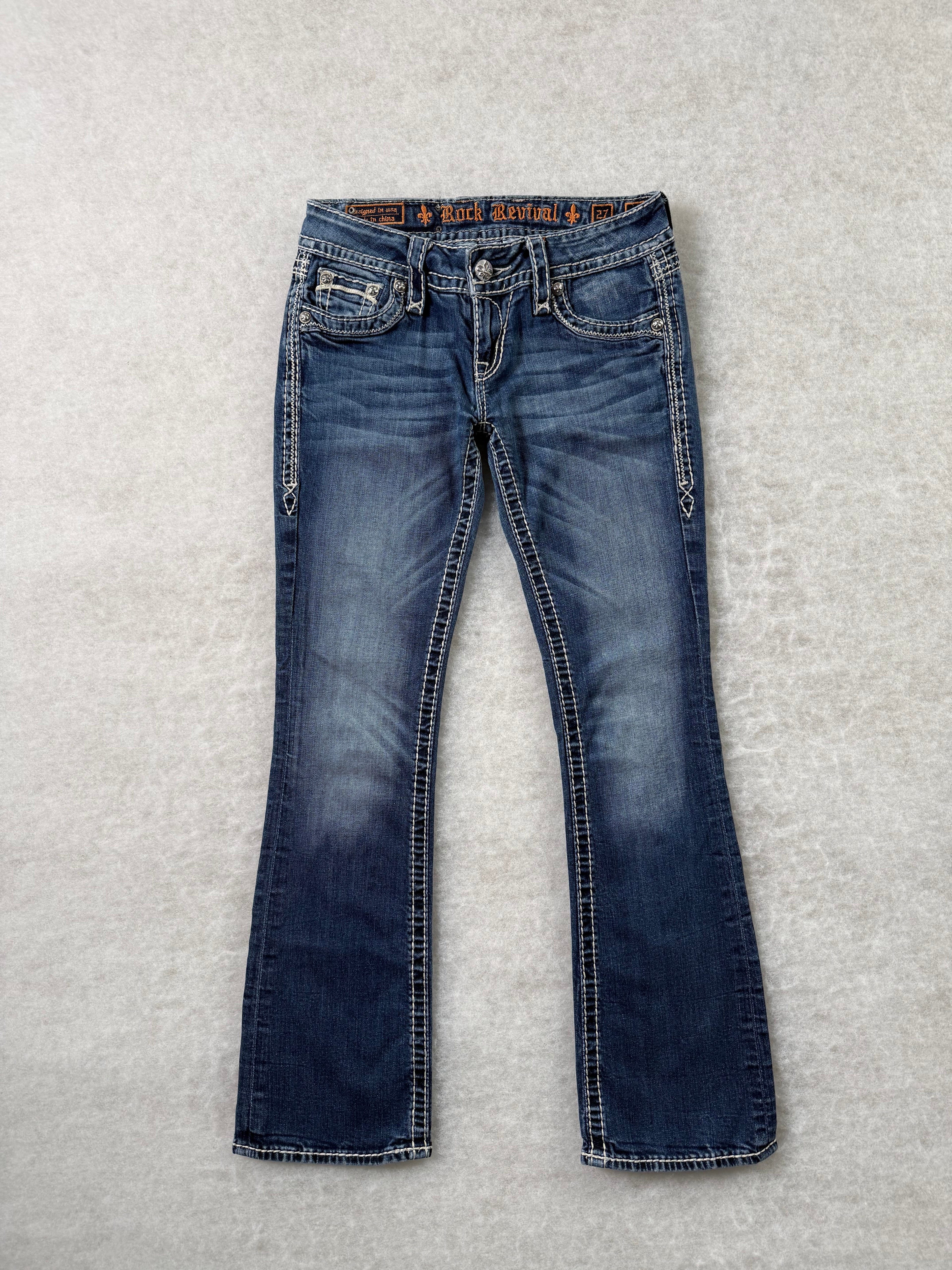 Rock Revival Boot Cut Low Waist Jeans 28