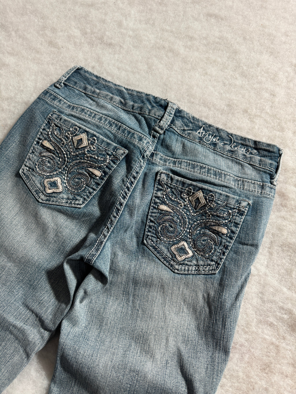 Boot Cut Low Waist Jeans Blau, Foto 3 von 4