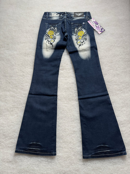 Crazy Age Boot Cut Low Waist Jeans 30