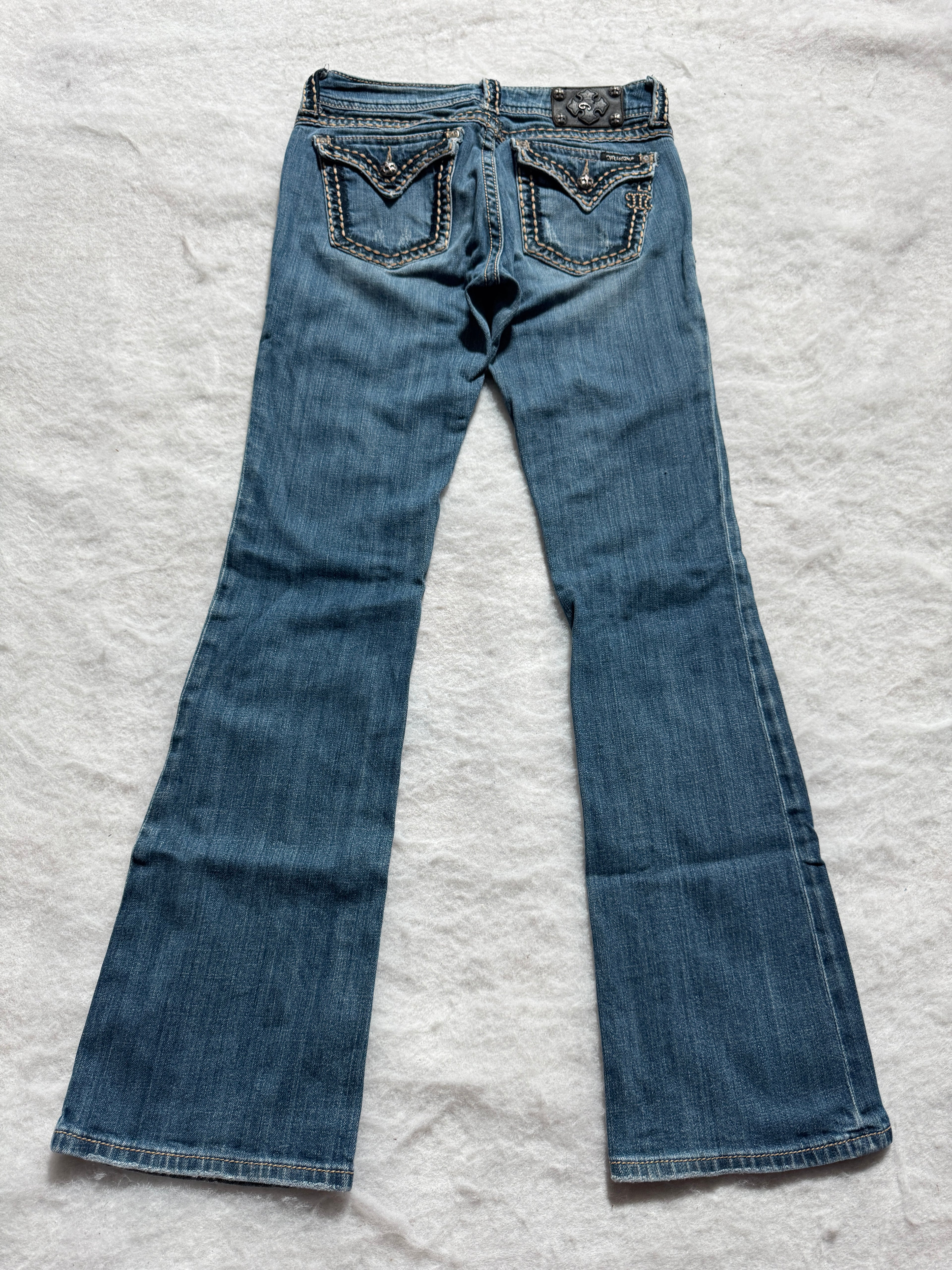 Miss Me Boot Cut Low Waist Jeans 29