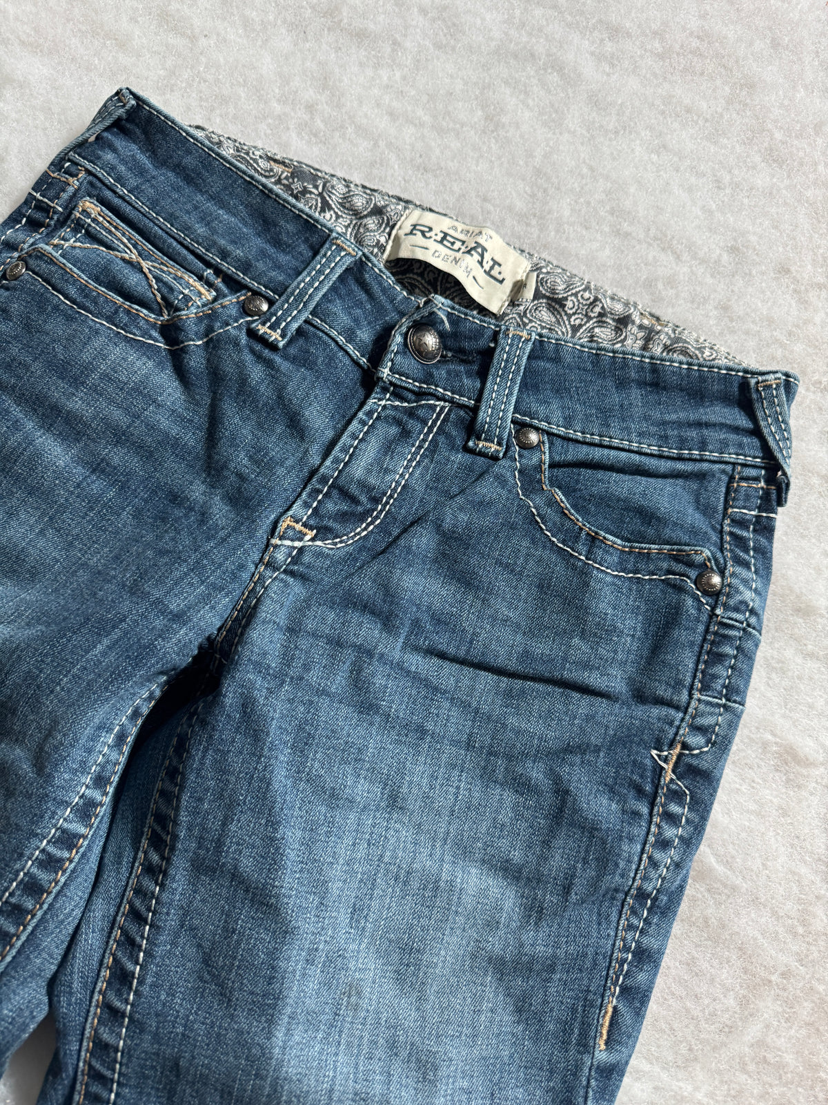 Boot Cut Low Waist Jeans Blau, Foto 4 von 4