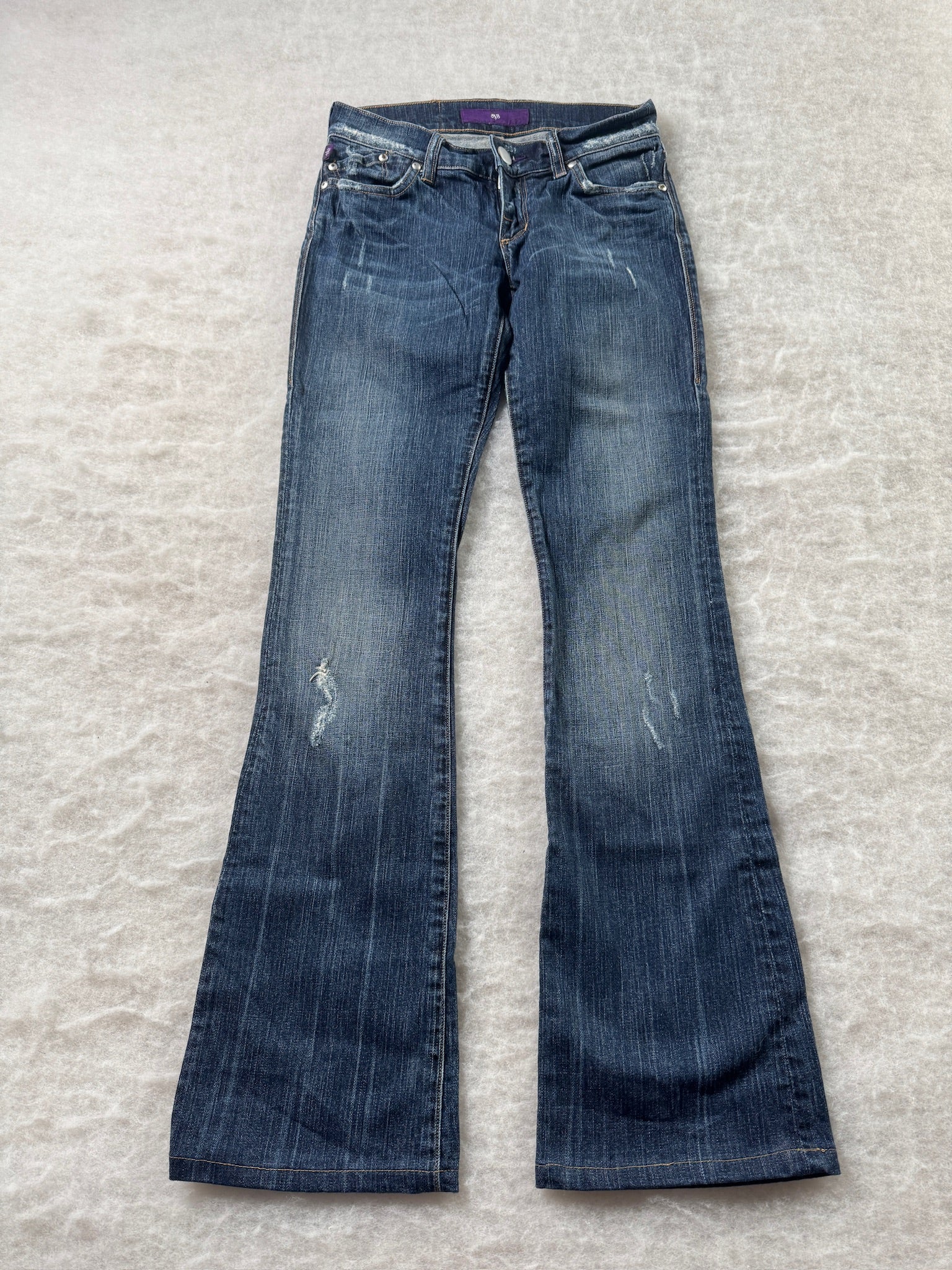 Victoria Beckham Boot Cut Low Waist Jeans 25