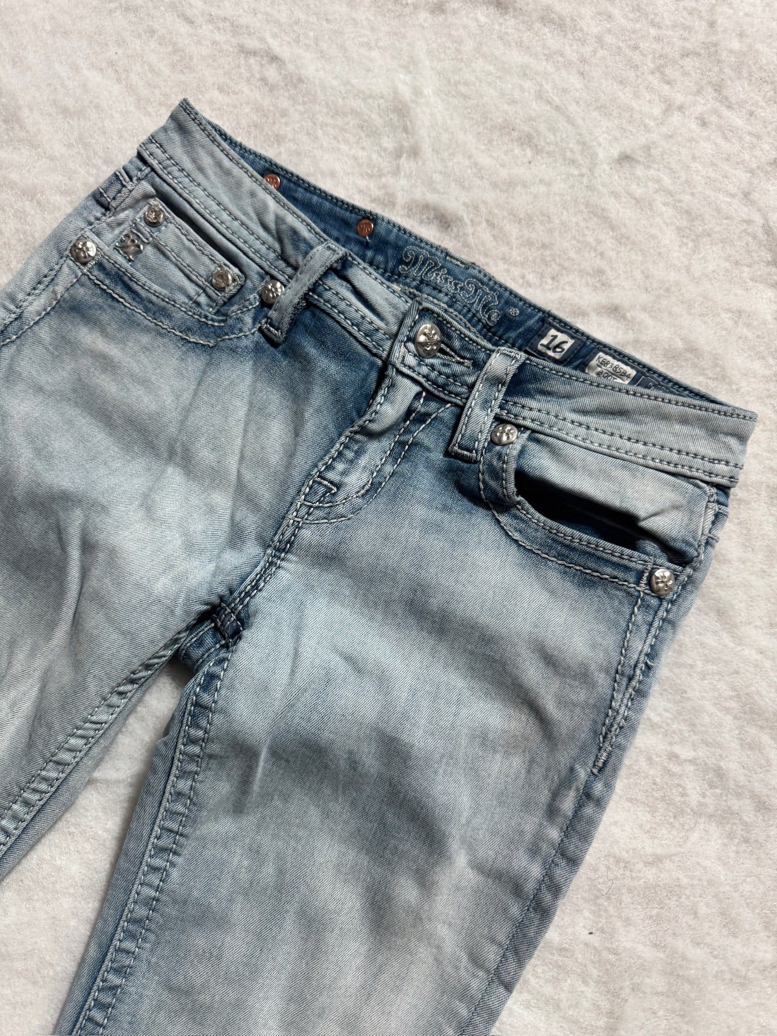 Miss Me Boot Cut Low Waist Jeans 24