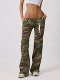 Ed Hardy Boot Cut Cargo Camo Pants 27